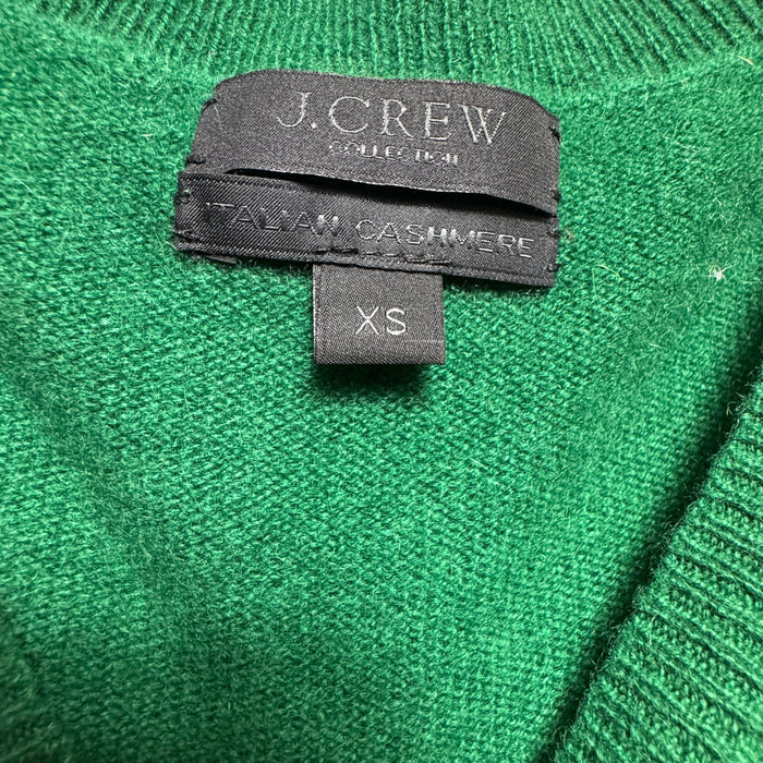 Collection Italian Cashmere Sweater By J. Crew In Green, Size: XS