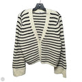 Cotton Sweater Cardigan By Gap In Striped Pattern, Size: L