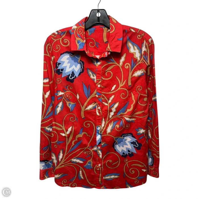 Cotton Top Long Sleeve By J Mclaughlin In Red, Size: S
