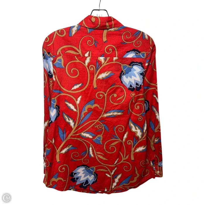 Cotton Top Long Sleeve By J Mclaughlin In Red, Size: S