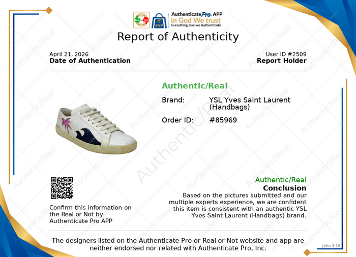 Court Classic Sea, Sex & Sun Sneakers Luxury Designer By Yves Saint Laurent In Tropical Print, Size: 9