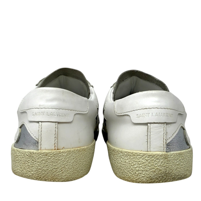 Court Classic Sea, Sex & Sun Sneakers Luxury Designer By Yves Saint Laurent In Tropical Print, Size: 9