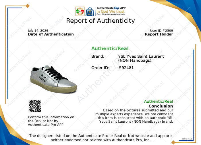 Court Classic SL/06 Sneakers Luxury Designer By Yves Saint Laurent In Silver, Size: 12 (IT 42)