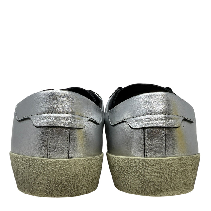 Court Classic SL/06 Sneakers Luxury Designer By Yves Saint Laurent In Silver, Size: 12 (IT 42)
