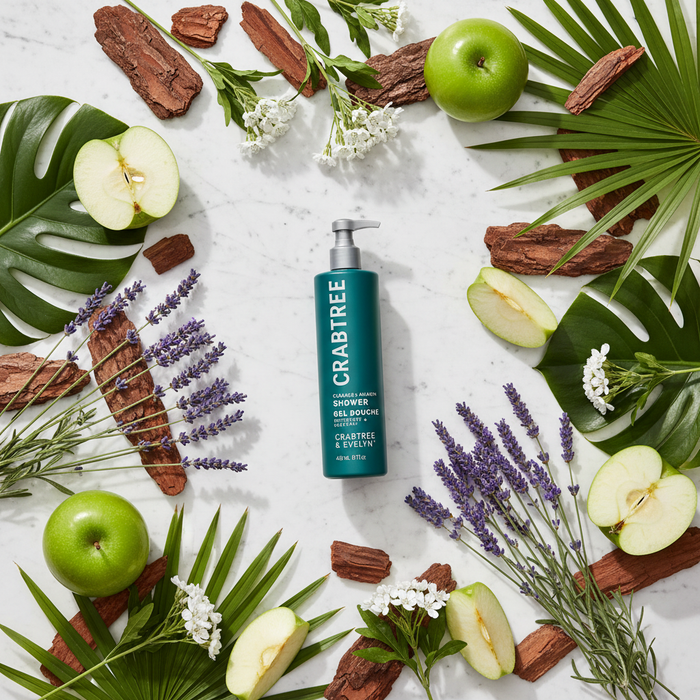 Crabtree & Evelyn Shower Gel flat lay