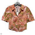 Cropped Top Short Sleeve By Bagatelle In Floral Print, Size: S