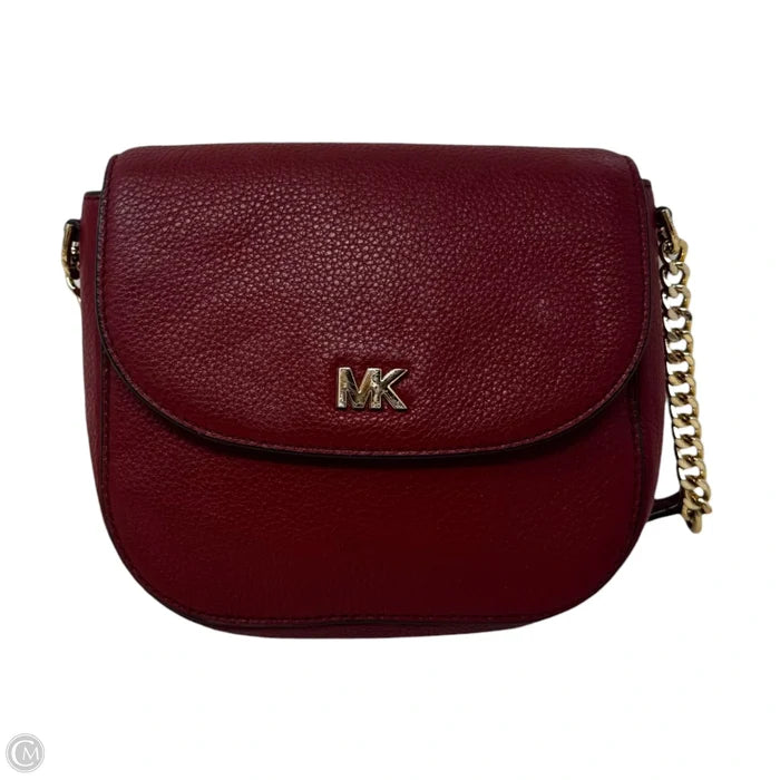Crossbody Leather By Michael By Michael Kors, Size: Medium