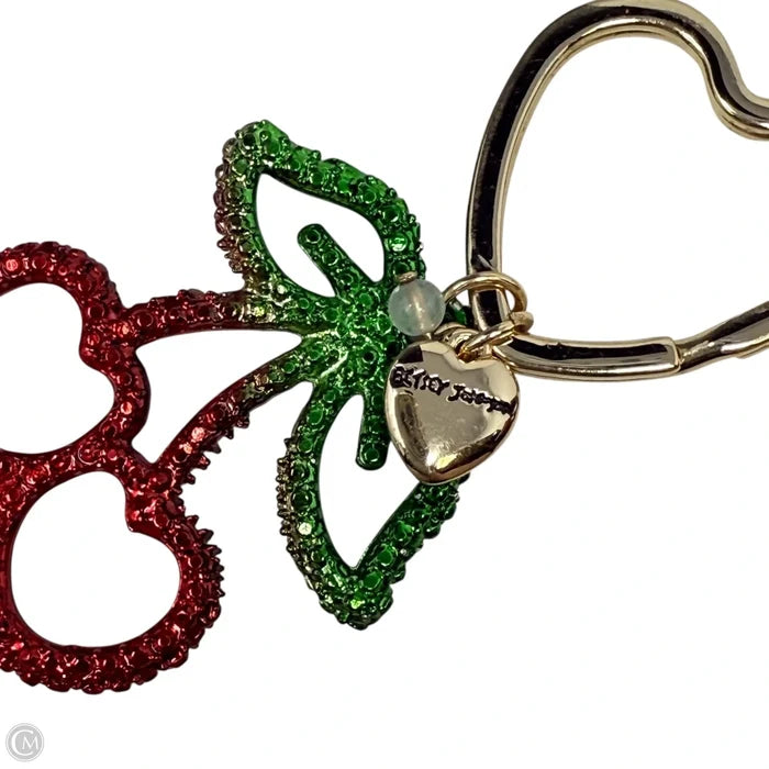 Crystal Cherries Bag Charm Key Chain By Betsey Johnson