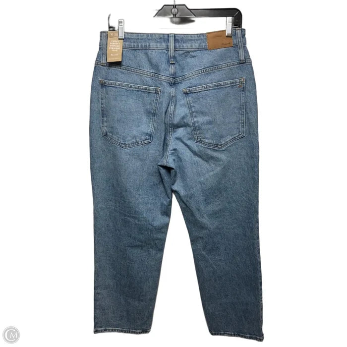 Curvy Perfect Vintage Jeans Straight By Madewell In Blue Denim, Size: 10p
