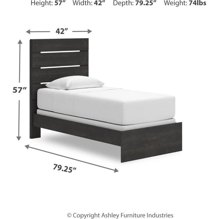 Delmorta Twin Panel Bed