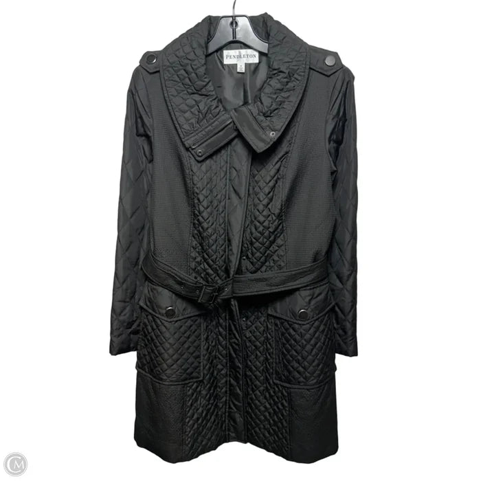 Diamond Quilted Coat By Pendleton In Black, Size: M