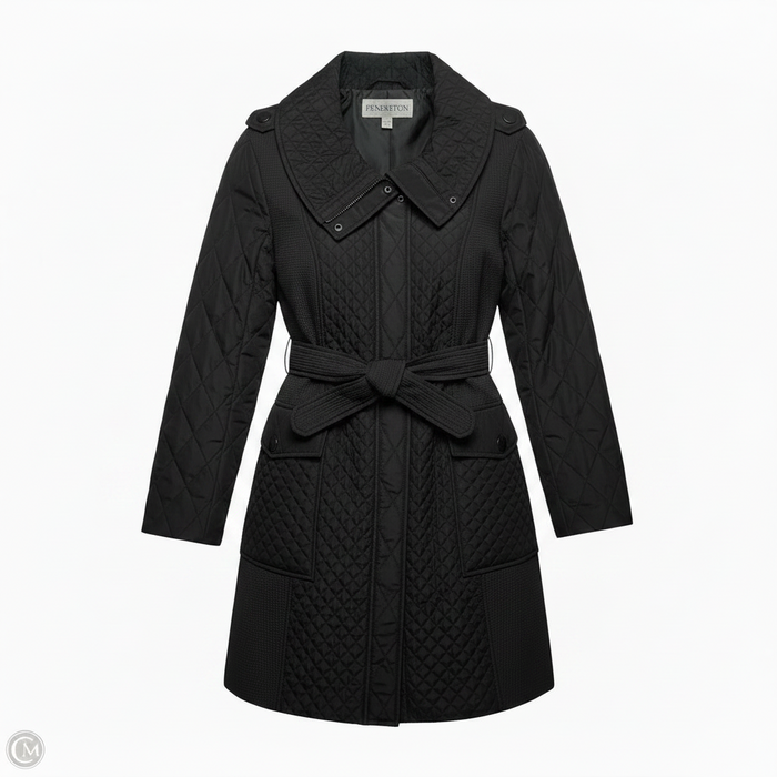 Diamond Quilted Coat By Pendleton In Black, Size: M