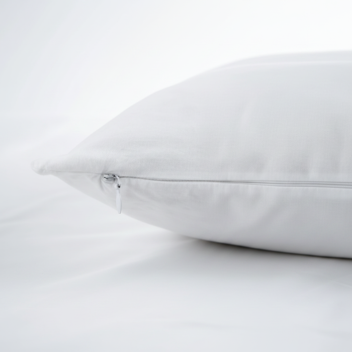 Pillow protector flat lay