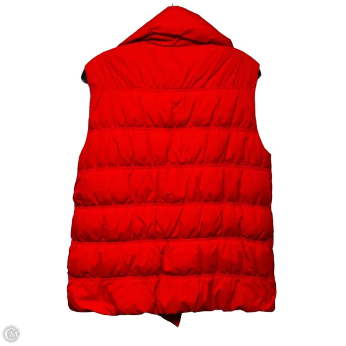 Down Fill Vest Puffer & Quilted By Eileen Fisher In Red, Size: M