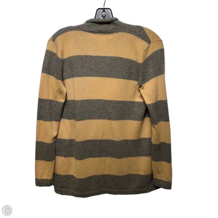 Drape Front Cashmere Sweater By Design History In Striped Pattern, Size: S