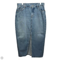 Drapey Denim Mid Rise Skirt Maxi By Old Navy In Blue Denim, Size: 6