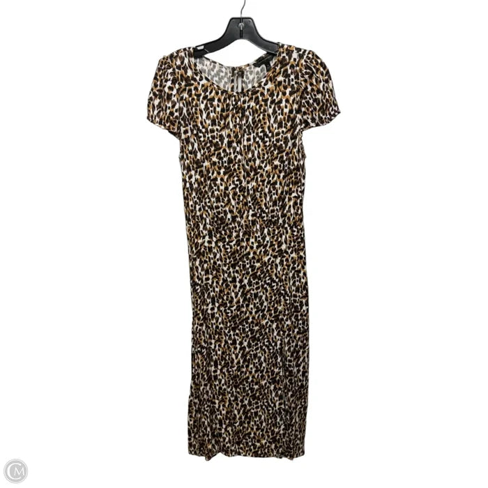 Dress Casual Maxi By Banana Republic In Animal Print, Size: M
