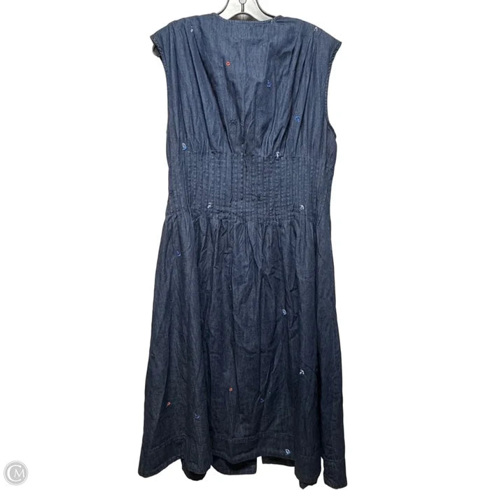 Dress Casual Maxi By Free Assembly In Blue Denim, Size: L
