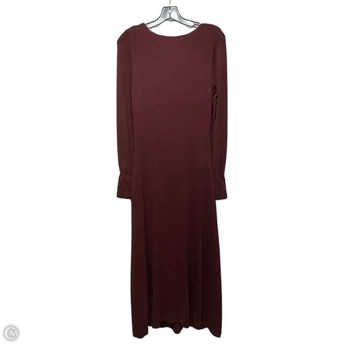 Dress Casual Maxi By Ogl In Maroon, Size: L