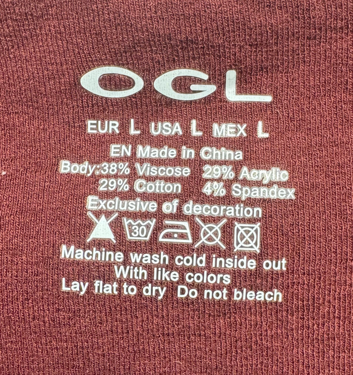 Dress Casual Maxi By Ogl In Maroon, Size: L