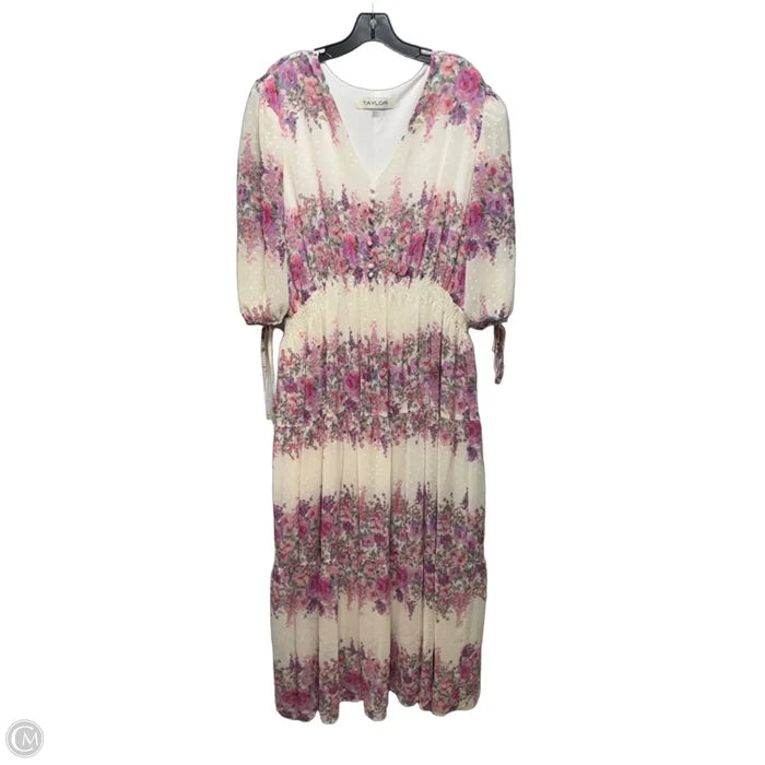 Dress Casual Maxi By Taylor In Floral Print, Size: 22