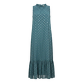 Dress Casual Midi By Anthropologie In Blue & Gold, Size: XS