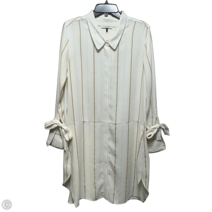 Dress Casual Midi By Halston Heritage In Striped Pattern, Size: 6