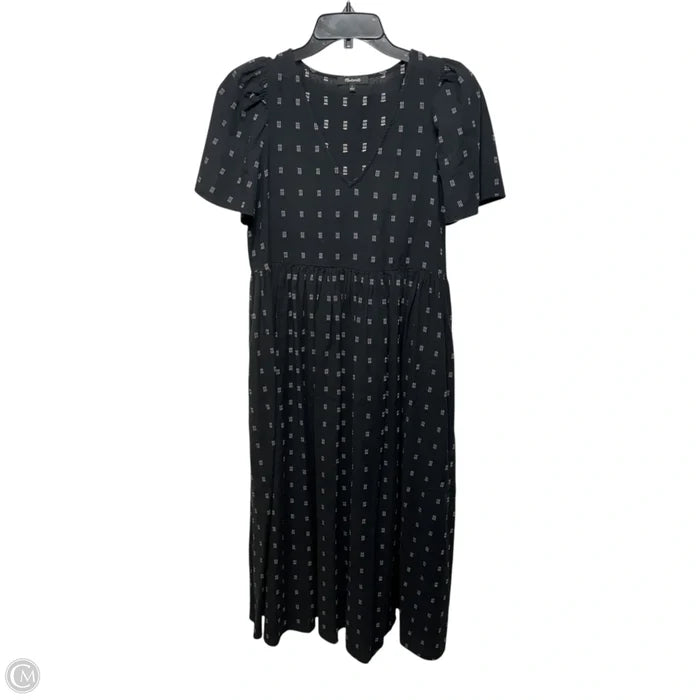 Dress Casual Midi By Madewell In Black, Size: S
