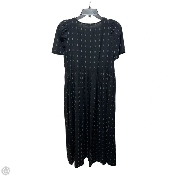Dress Casual Midi By Madewell In Black, Size: S