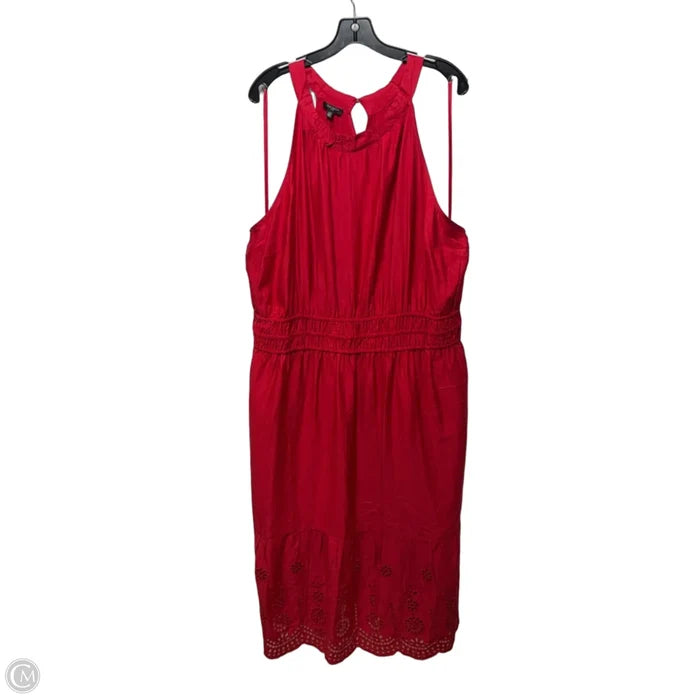 Dress Casual Midi By Talbots In Red, Size: 24