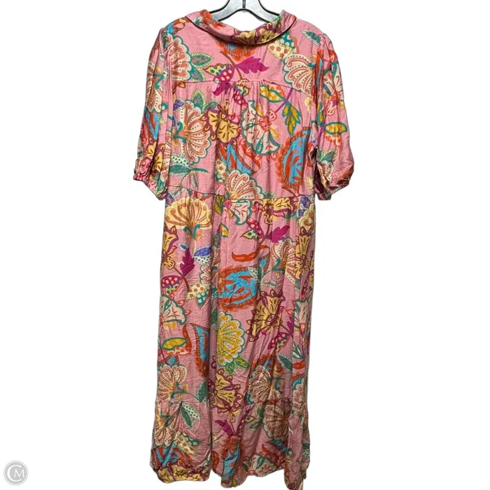 Dress Casual Midi By Umgee In Floral Print, Size: L