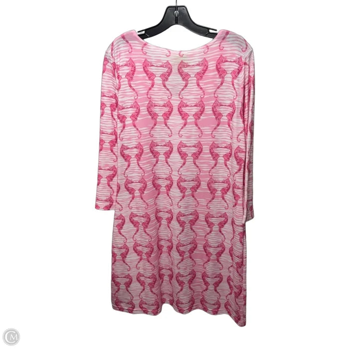 Dress Casual Short By Addie Addison In Seahorse Print, Size: L