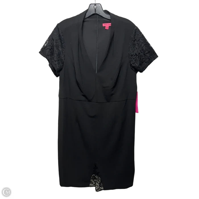 Dress Casual Short By Betsey Johnson In Black, Size: 16