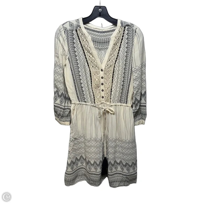 Dress Casual Short By Floreat In Black & Cream, Size: 2
