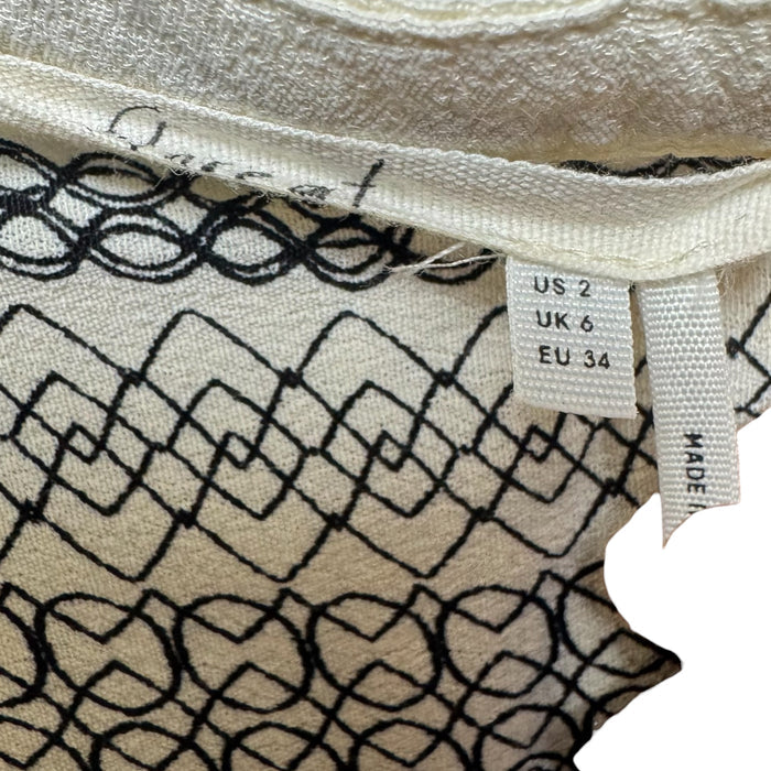 Dress Casual Short By Floreat In Black & Cream, Size: 2