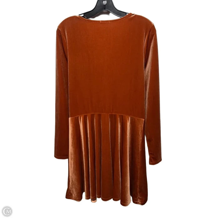 Dress Casual Short By Kimichi Blue In Orange, Size: XL