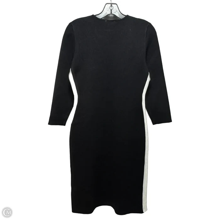 Dress Sweater By Dkny In Black & White, Size: S
