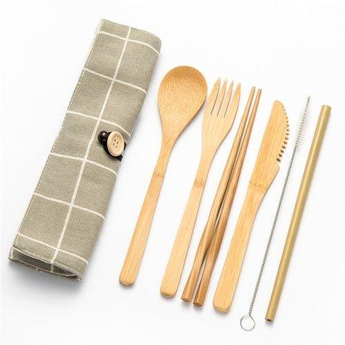 Eco-Friendly Bamboo Cutlery Set - EcoStuff