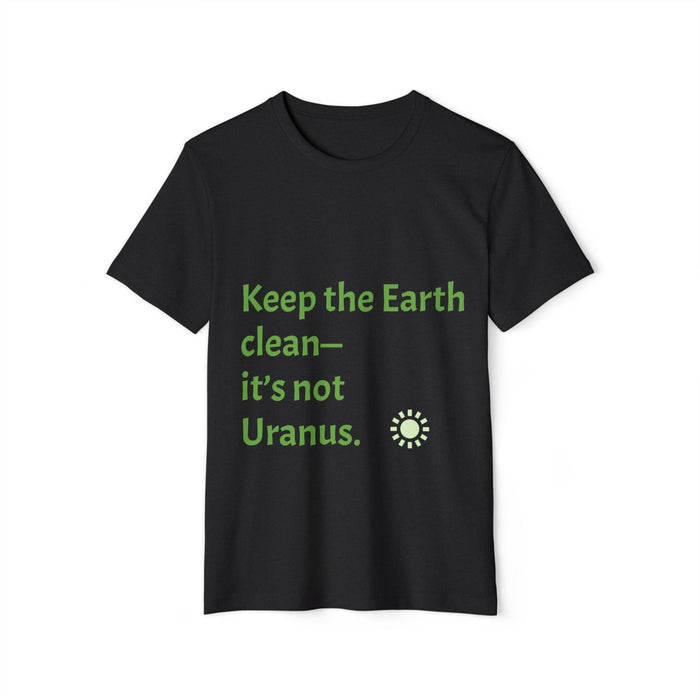 Eco-Friendly T-Shirt - "Keep the Earth Clean" Statement Tee - EcoStuff