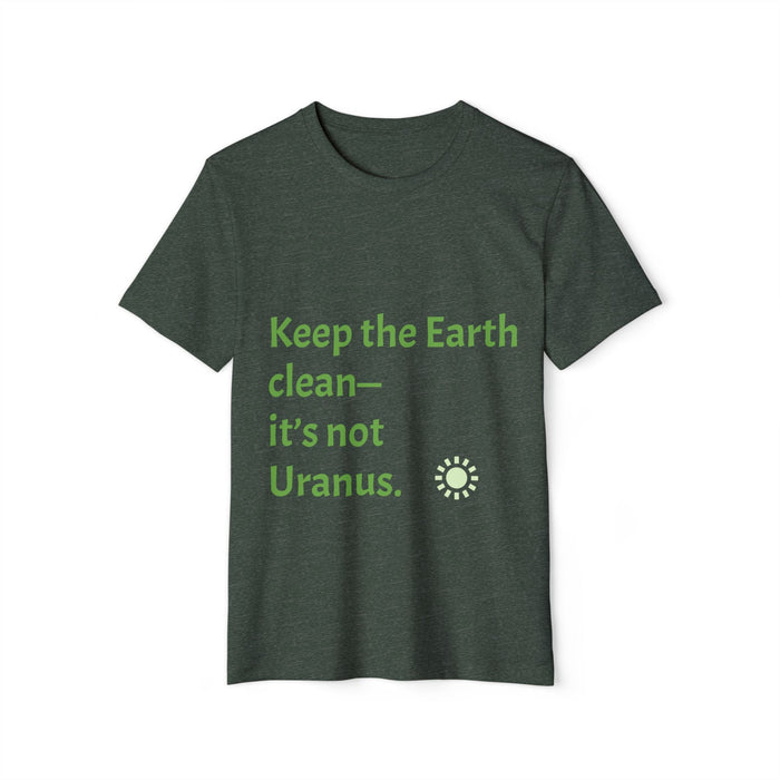 Eco-Friendly T-Shirt - "Keep the Earth Clean" Statement Tee - EcoStuff