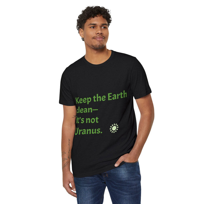 Eco-Friendly T-Shirt - "Keep the Earth Clean" Statement Tee - EcoStuff