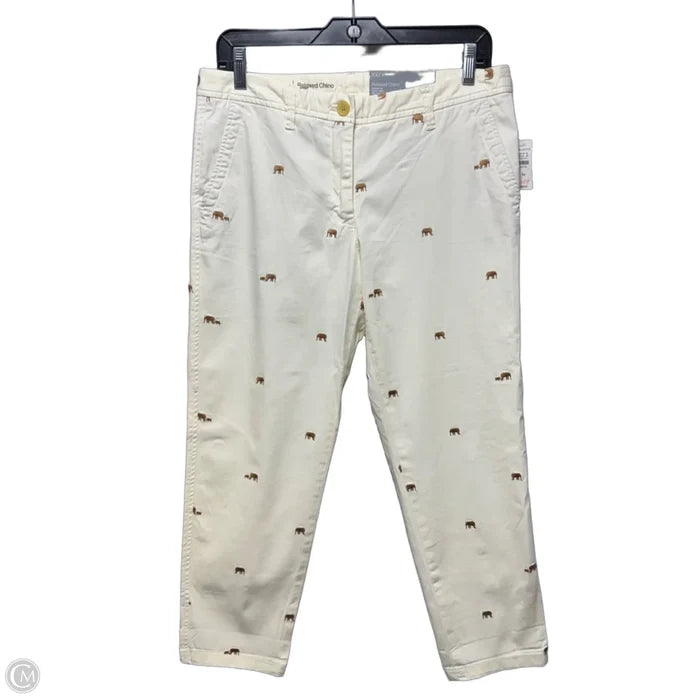 Elephant Relaxed Chino Pants By Talbots In Cream, Size: 6p