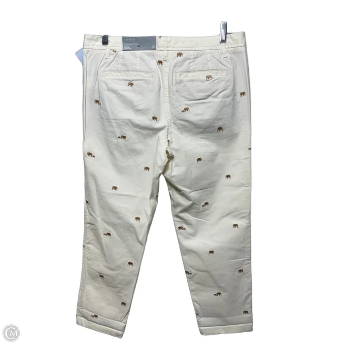 Elephant Relaxed Chino Pants By Talbots In Cream, Size: 6p