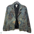 Embellished Jacket Denim By Chicos In Blue Denim, Size: 8