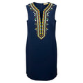 Embroidered Sophia Shift Dress Designer By Tory Burch In Navy, Size: 0