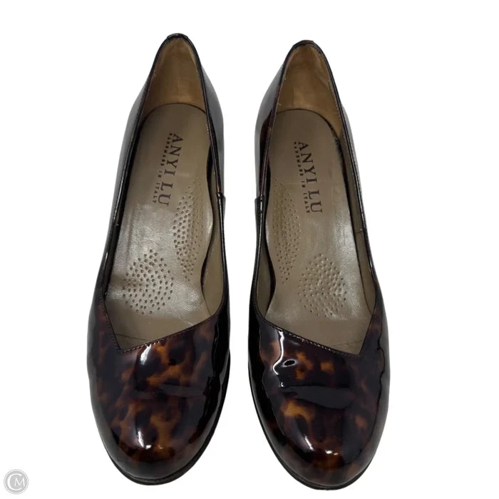 Emily Patent Leather Pumps By Anyi Lu In Tortoise Shell Print, Size: 8.5