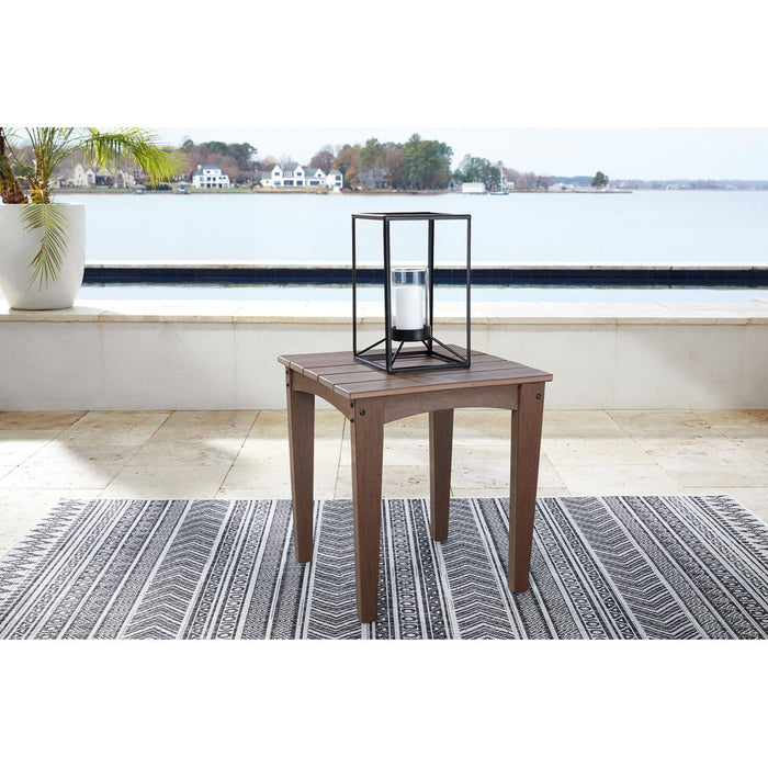 Emmeline Outdoor Square End Table