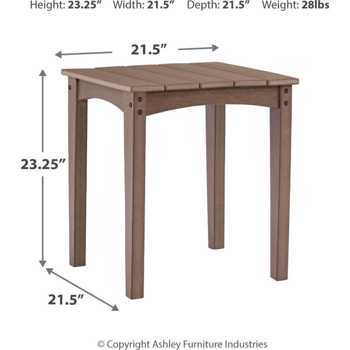 Emmeline Outdoor Square End Table