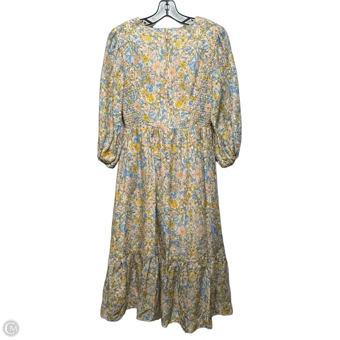 Esperanza Floral Midi Dress By Shoshanna In Floral Print, Size: 2