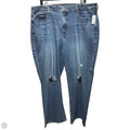 Extra High-Rise Curvy Sky-Hi Wide Leg Jeans By Old Navy In Blue Denim, Size: 18